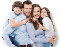 Семья с двумя детьми